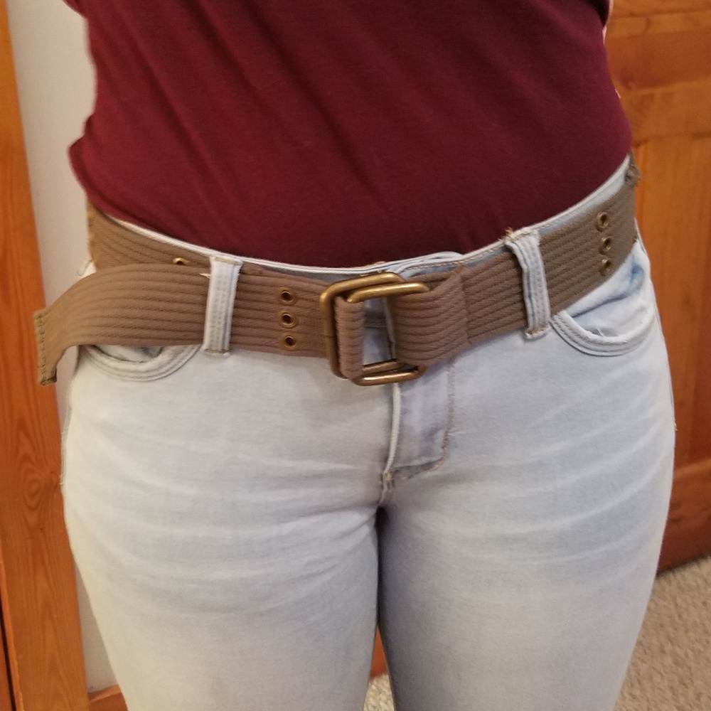 Green Canvas Belt